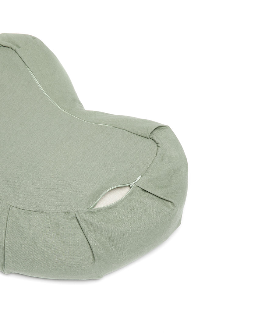 cotton halfmoon meditation cushion - Image 3