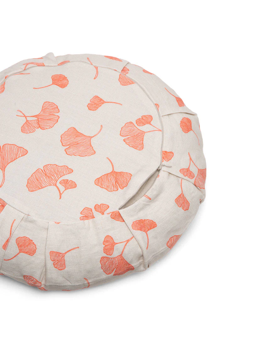 linen round meditation cushion collab - Image 5